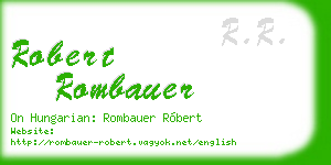 robert rombauer business card